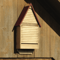 Bat Lodge - Natural with Redwood Roof